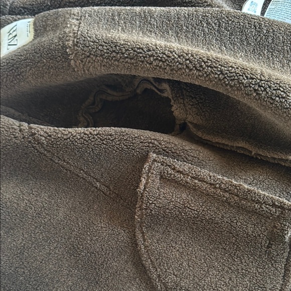 Brown Shearling Women's Jacket - Picture 6 of 8